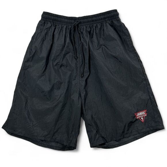 Vintage 90s Guess Athletic Nylon Active Shorts Size Large Gorpcore Gym Workout U - Picture 1 of 7